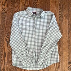 UNTUCKit XL Slim Men's Mint Green Checkered Shirt